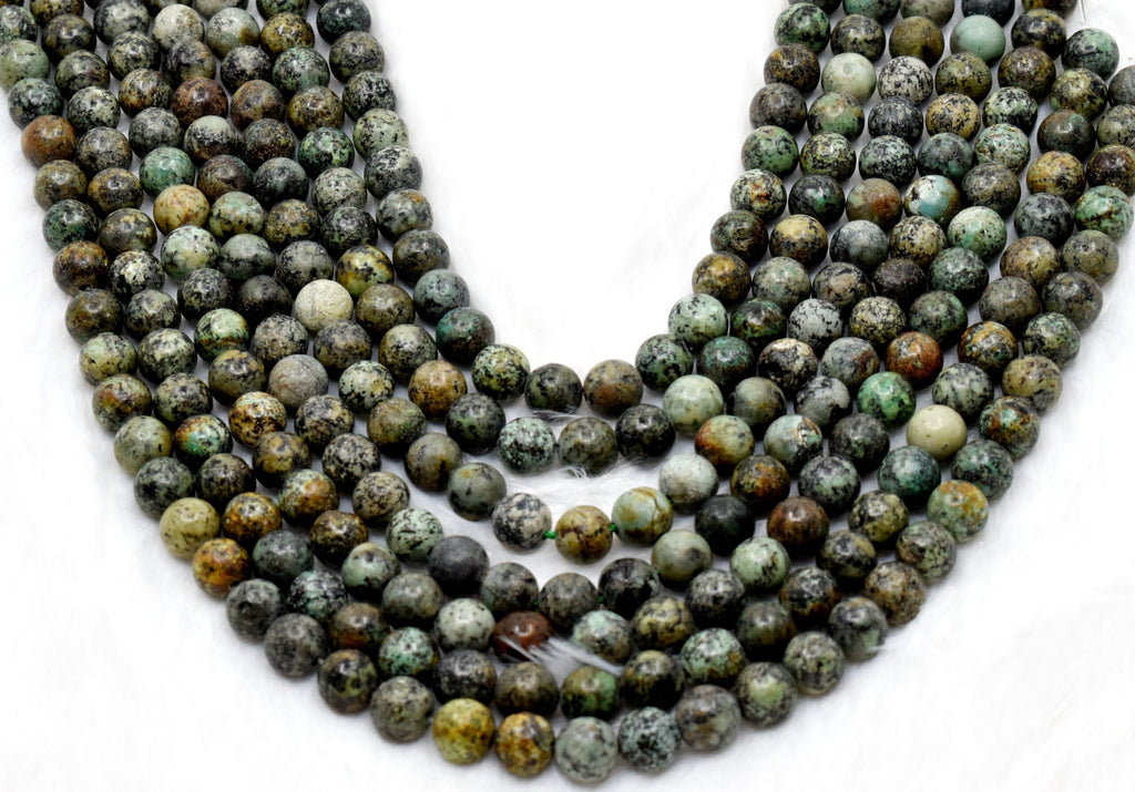 African Turquoise Beads, Natural Crystal Round Beads 4mm to 12mm | Beads | Wiccan Center