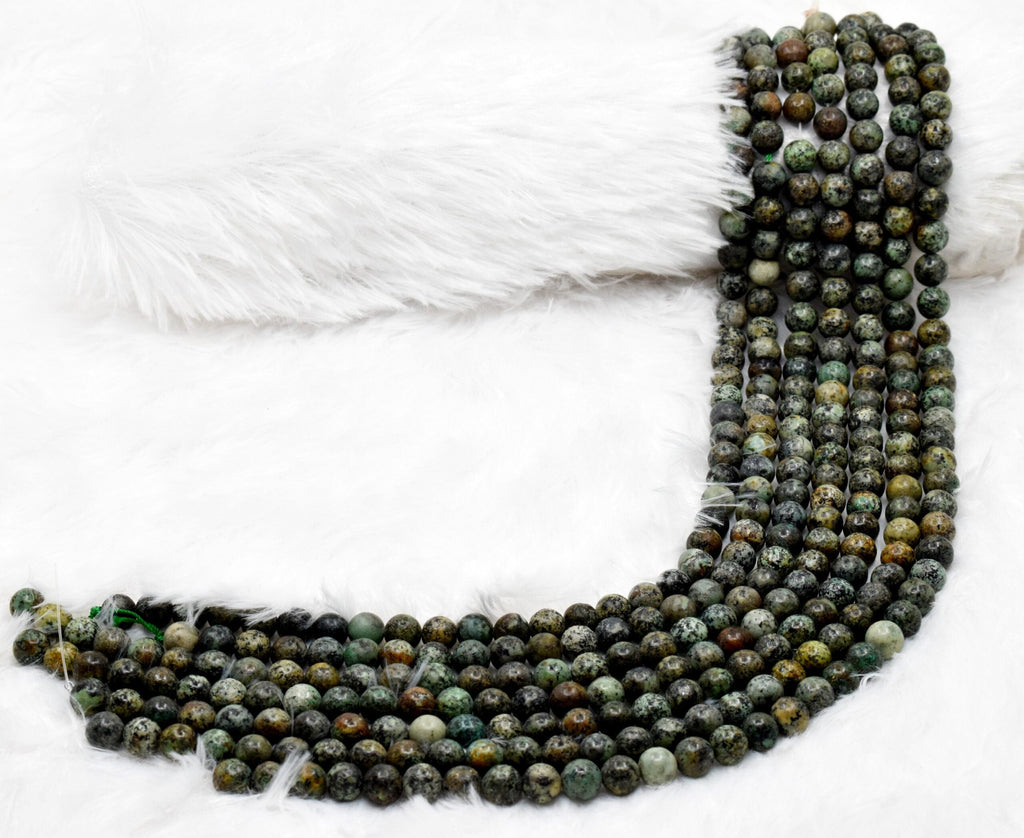 African Turquoise Beads, Natural Crystal Round Beads 4mm to 12mm | Beads | Wiccan Center