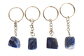 Sodalite Key Chain, Gemstone Keychain Crystal Key Ring (Meditation and Angelic Communication ) | Stone Carvings | Wiccan Center