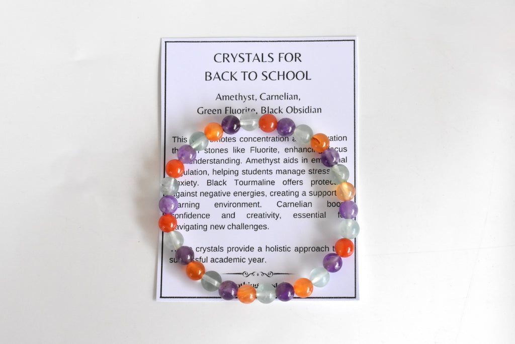 BACK TO SCHOOL Crystals Bracelet, Crystals for Student.