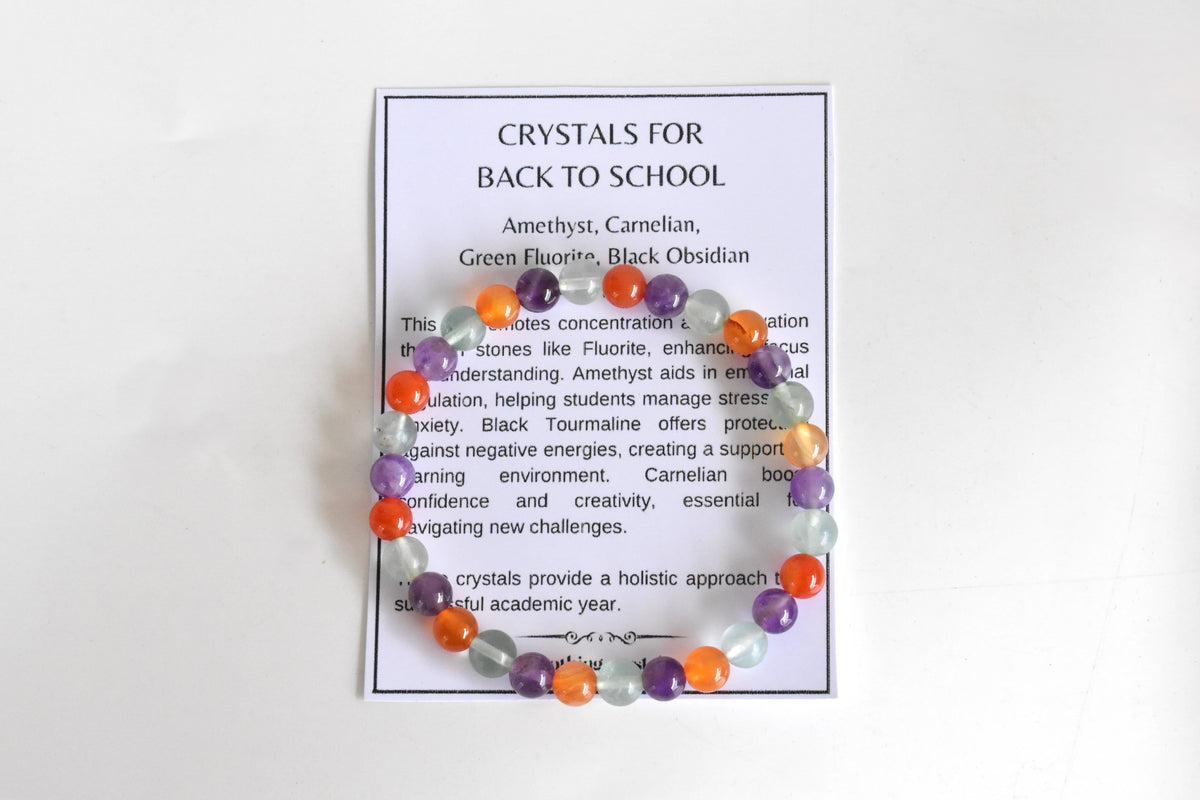 BACK TO SCHOOL Crystals Bracelet, Crystals for Student.