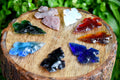 Assorted 8 Pcs Cross Arrowhead Points Set, 2 inch Mix Cross Arrowhead