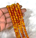Amber Dyed Gemstone Beads, Crystal Beads for Jewelry