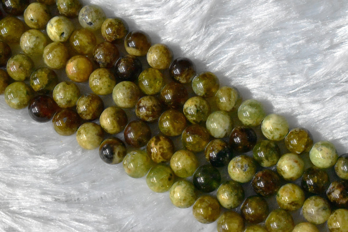Green Tourmaline Gemstone Beads, Crystal Beads for Jewelry