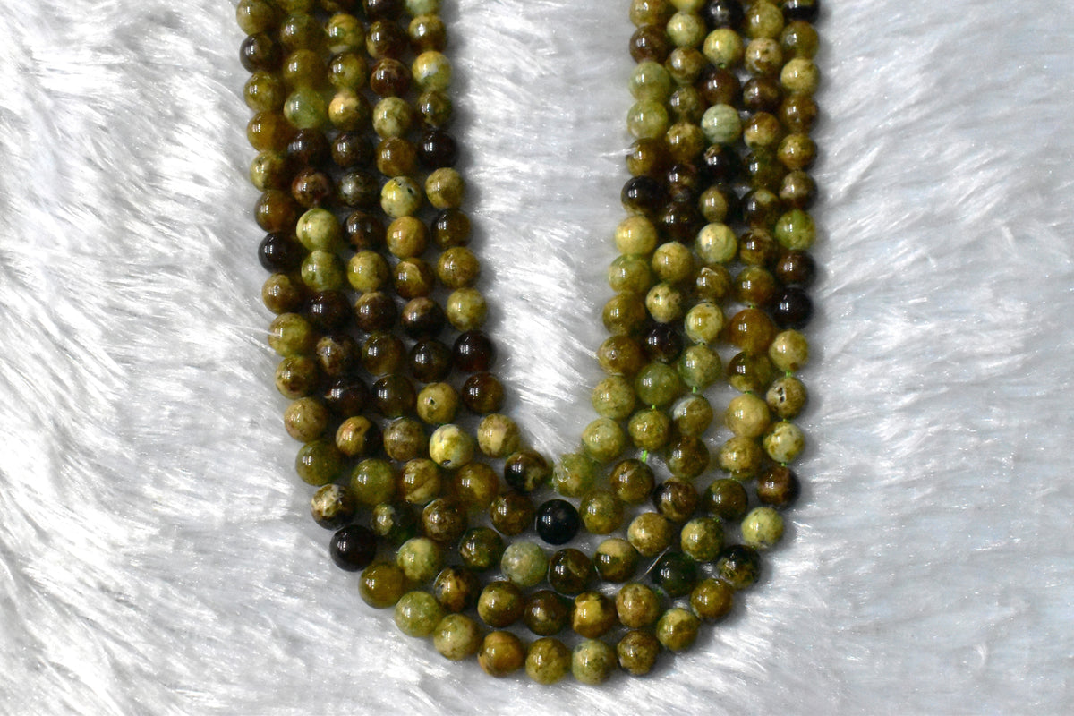 Green Tourmaline Gemstone Beads, Crystal Beads for Jewelry