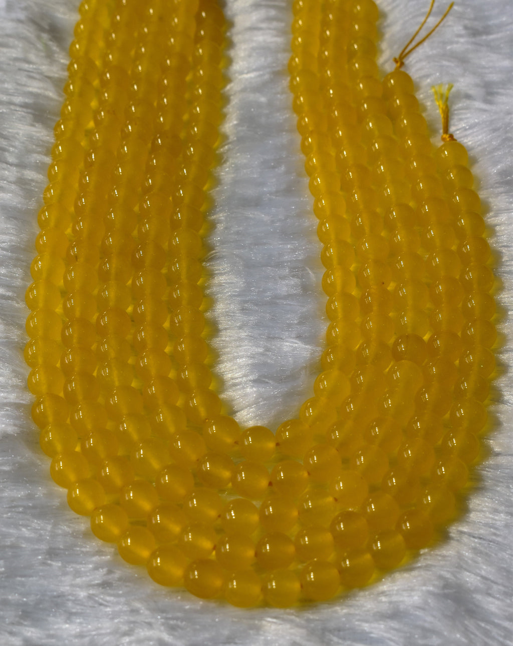 Yellow Jade Gemstone Beads, Crystal Beads for Jewelry.