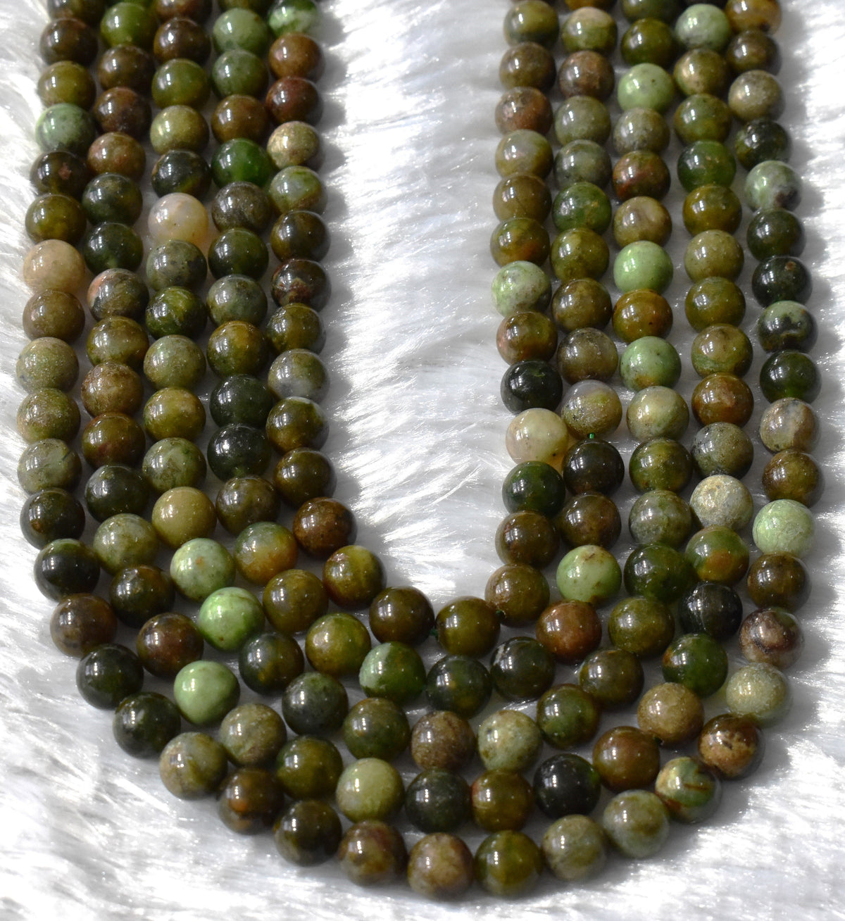 Green Opal Gemstone Beads, Crystal Beads for Jewelry