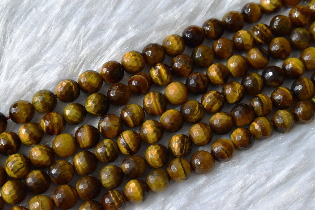 Tiger eye Faceted Beads, Crystal Beads for Jewelry. | Beads | Wiccan Center