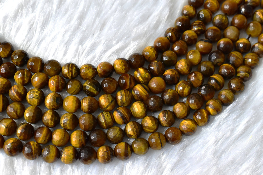 Tiger eye Faceted Beads, Crystal Beads for Jewelry. | Beads | Wiccan Center
