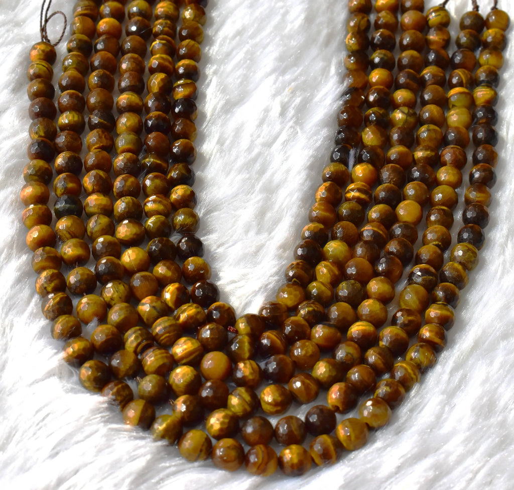 Tiger eye Faceted Beads, Crystal Beads for Jewelry. | Beads | Wiccan Center