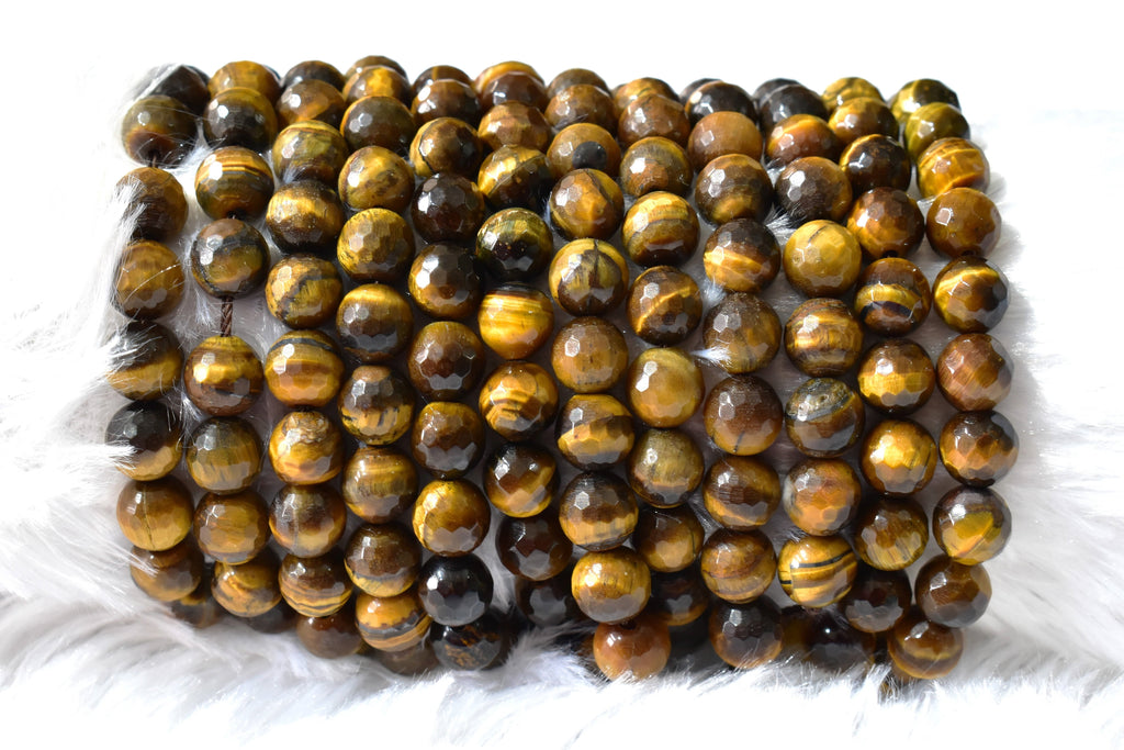 Tiger eye Faceted Beads, Crystal Beads for Jewelry. | Beads | Wiccan Center
