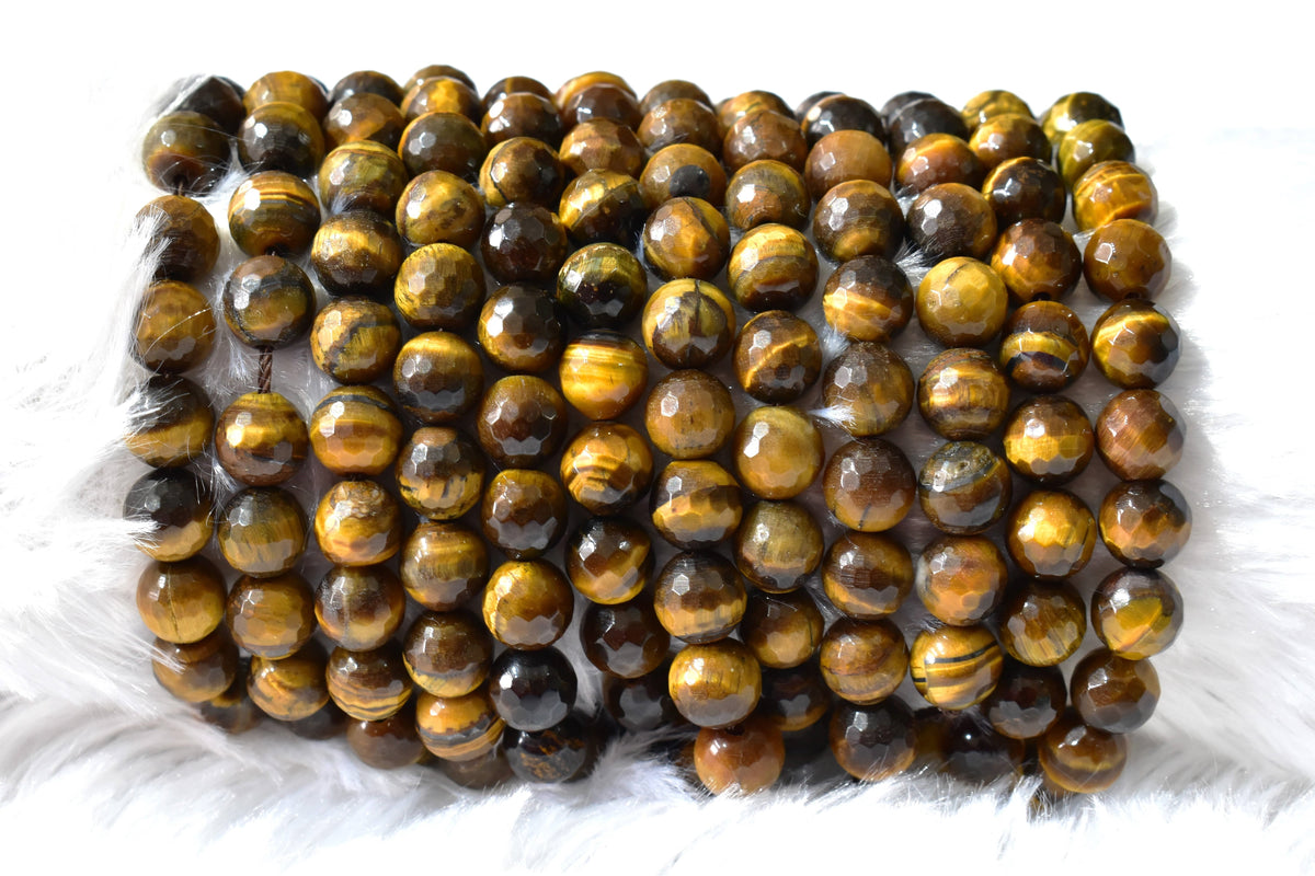 Tiger eye Faceted Beads, Crystal Beads for Jewelry. | Beads | Wiccan Center