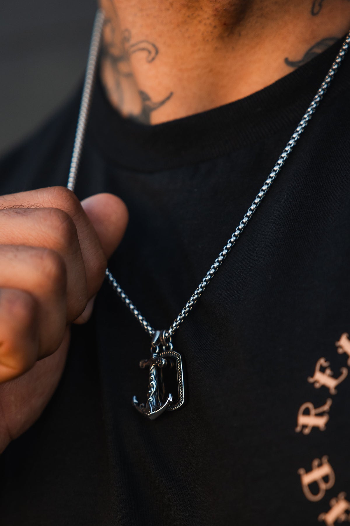 Anchored in Darkness Necklace | jewelry | Wiccan Center