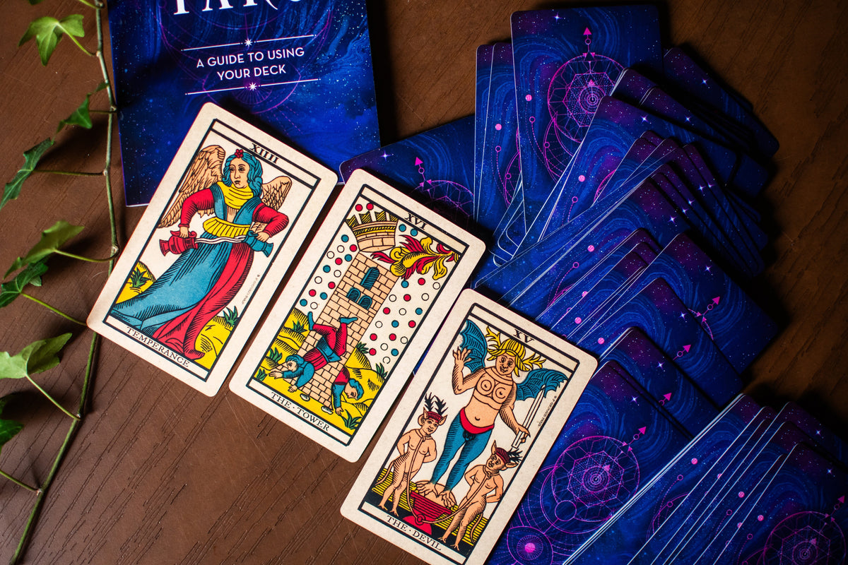 Tarot Book & Card Deck: Includes a 78-Card Marseilles Deck and a 160-Page Illustrated Book (Sirius Oracle Kits) | Alice Ekrek | Wiccan Center