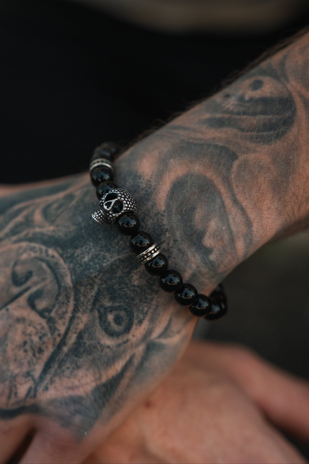 Day of the Dead Black Bead Bracelet | | Wiccan Center