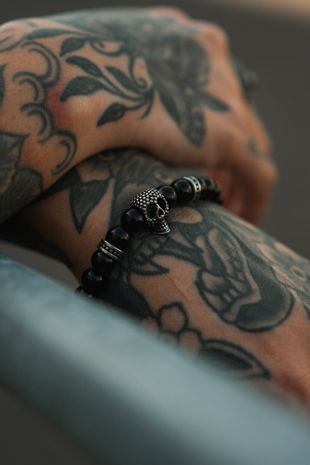 Day of the Dead Black Bead Bracelet | | Wiccan Center