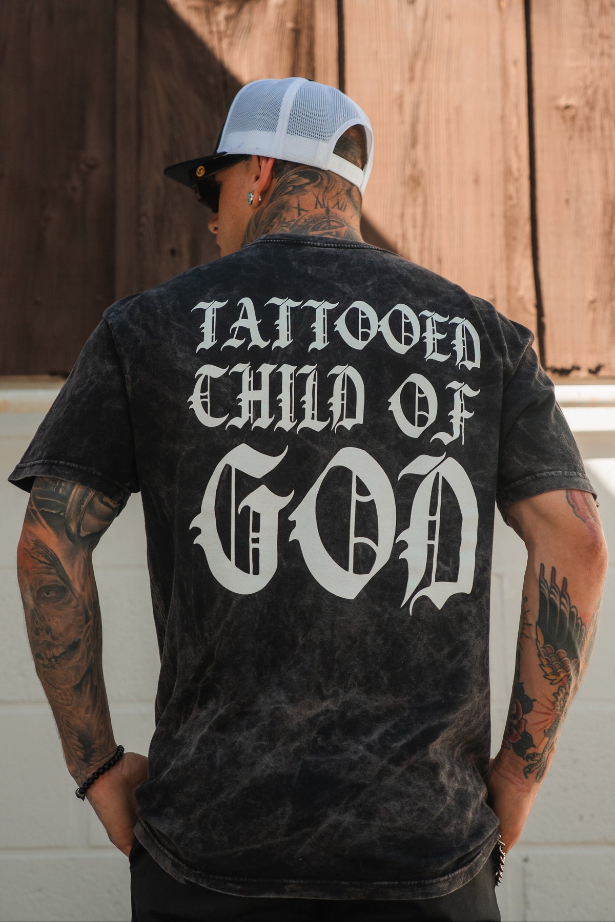 Tattooed Child of God Premium Mineral Wash T-Shirt | | Wiccan Center