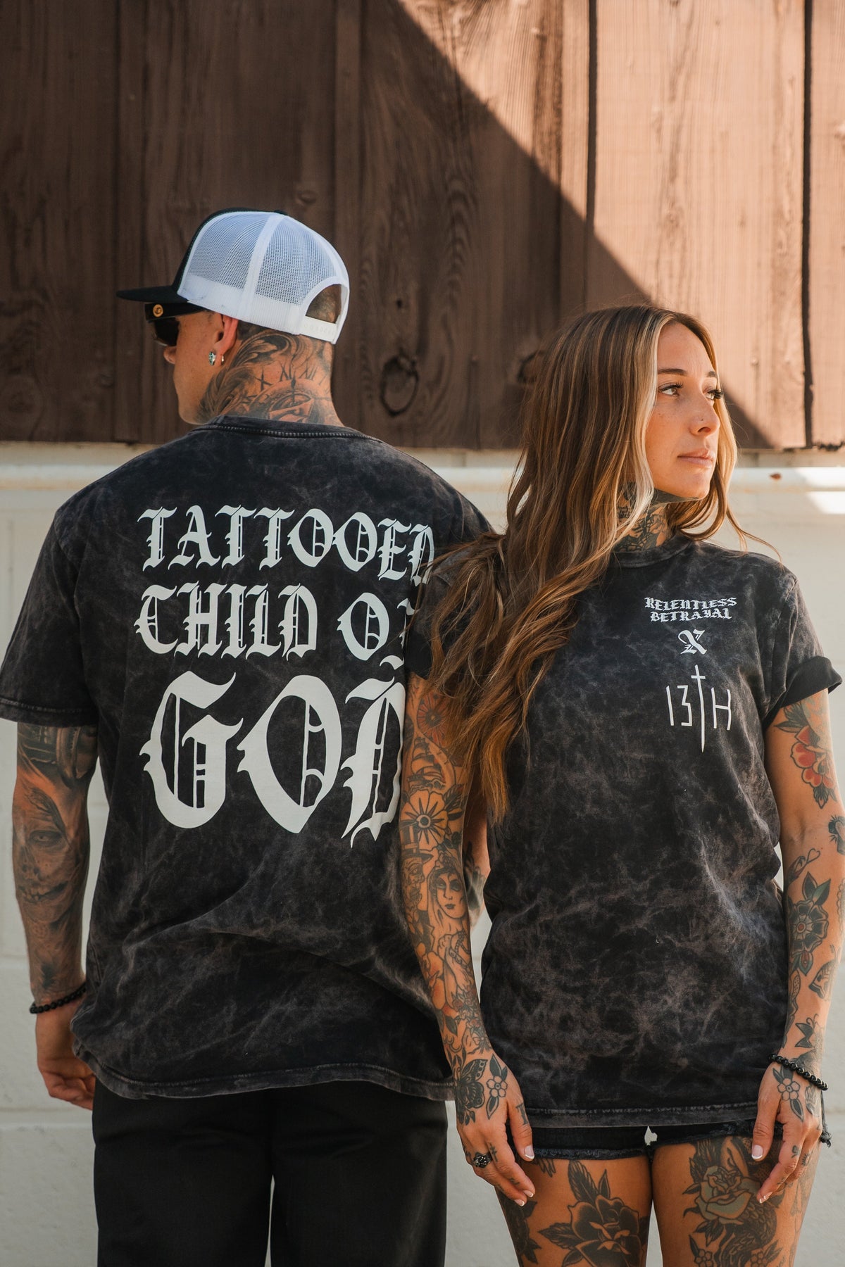 Tattooed Child of God Premium Mineral Wash T-Shirt | | Wiccan Center
