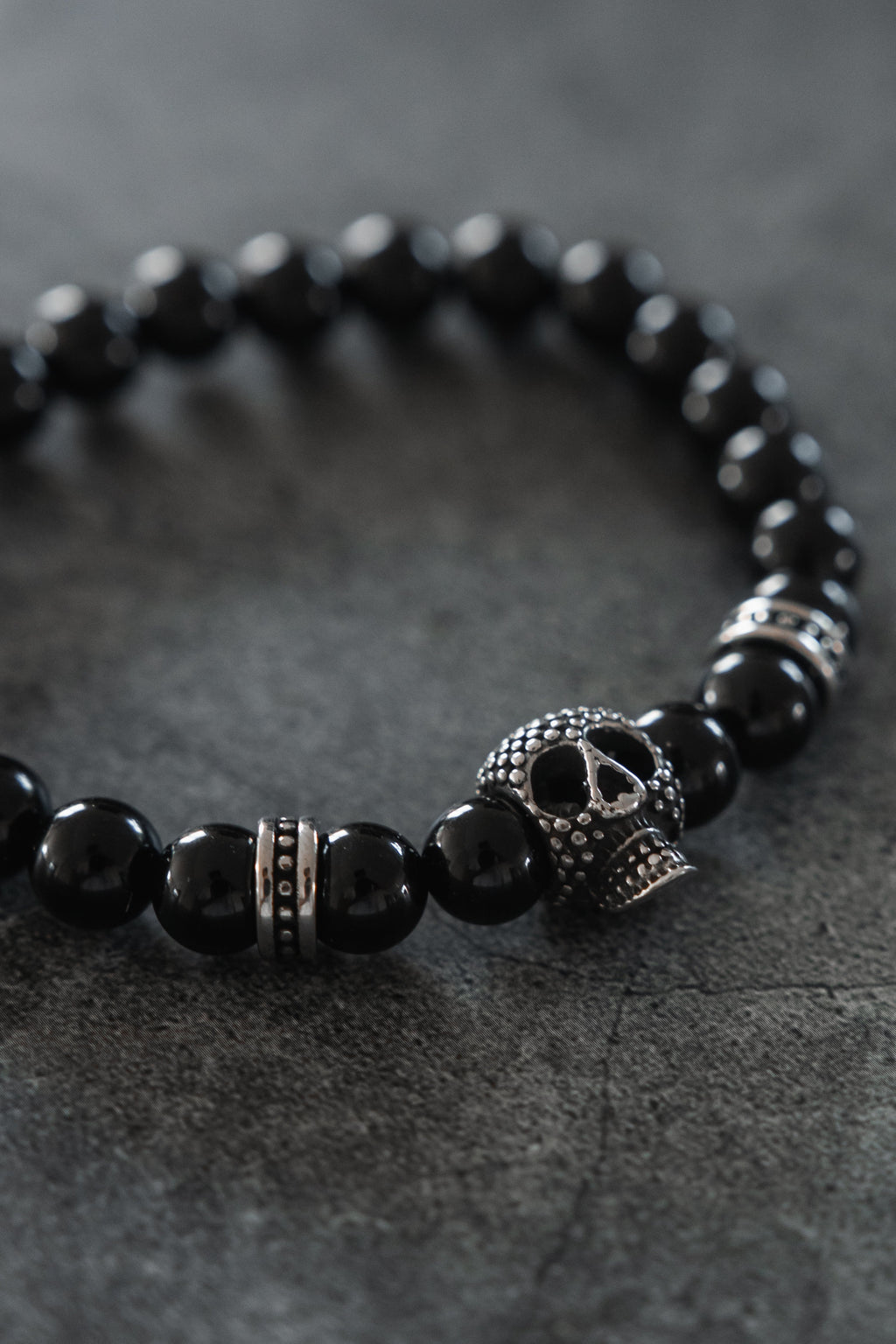 Day of the Dead Black Bead Bracelet | | Wiccan Center