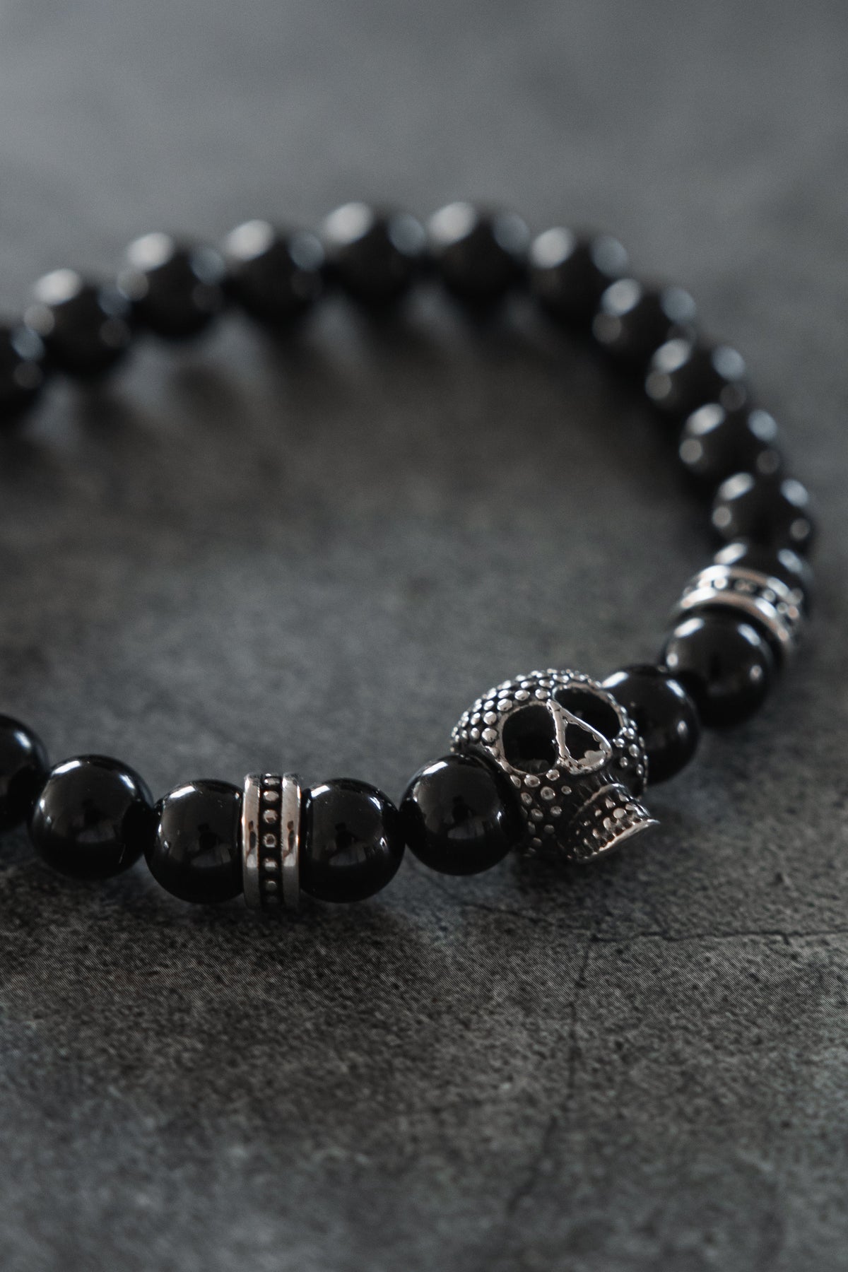 Day of the Dead Black Bead Bracelet | | Wiccan Center