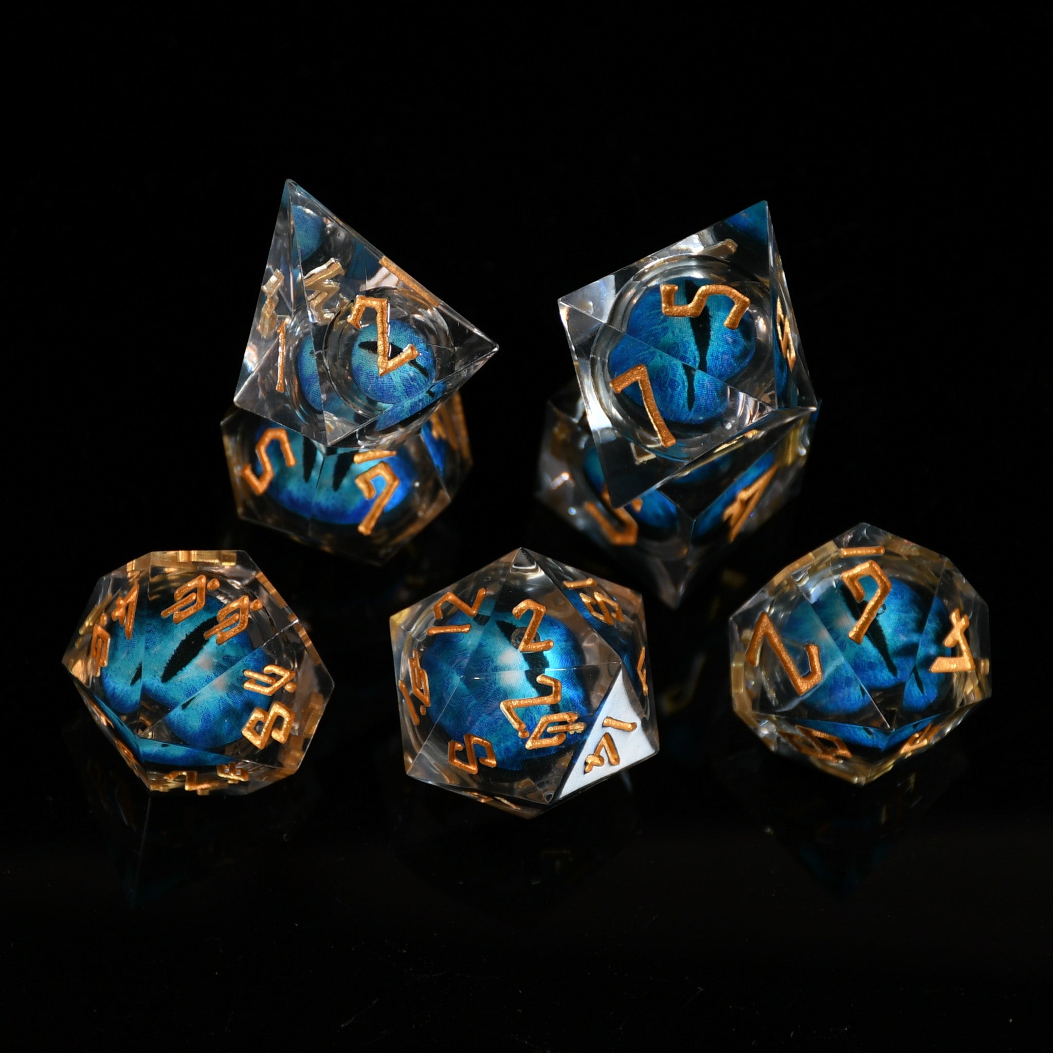 Legacy of Blue Eyes Liquid Core Dice Set | Liquid Core | Wiccan Center
