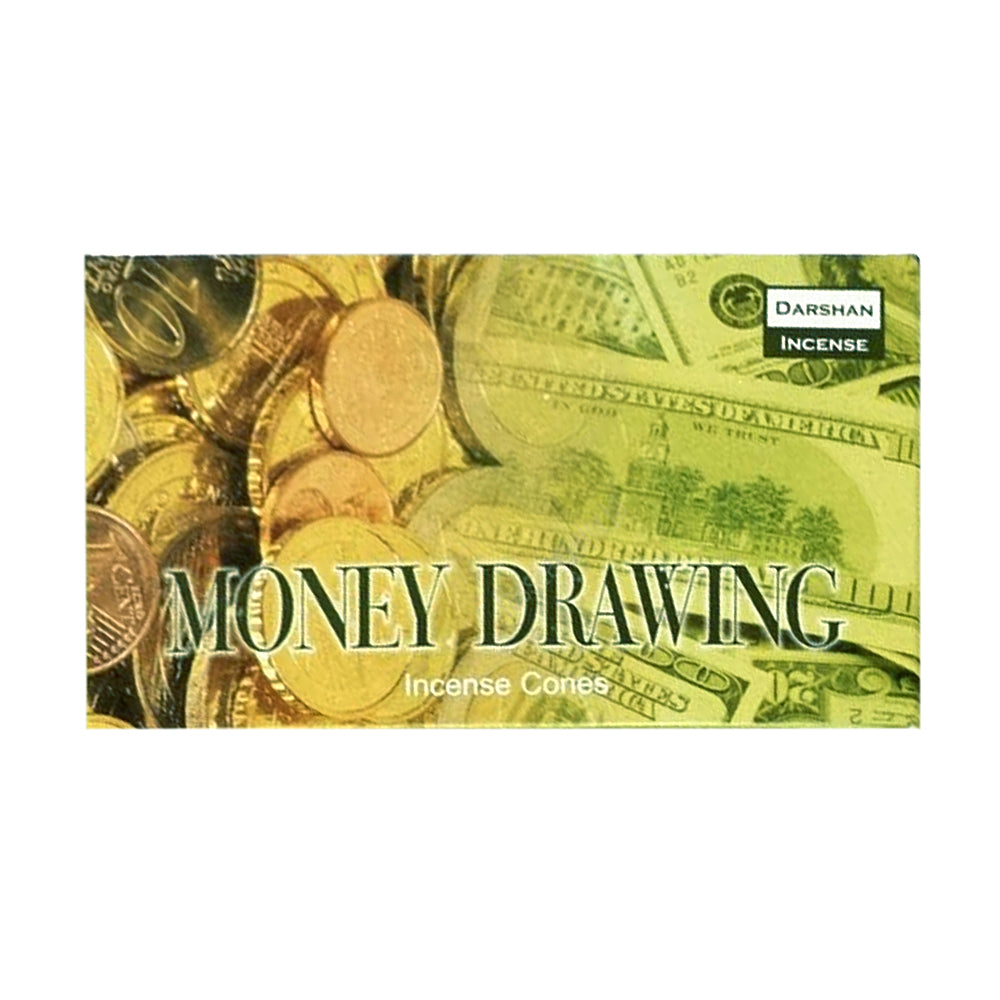 Darshan Money Drawing Incense Cones | Incense | Wiccan Center