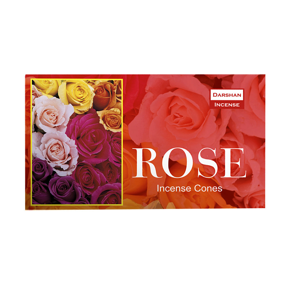 Darshan Rose Incense Cones | Incense | Wiccan Center