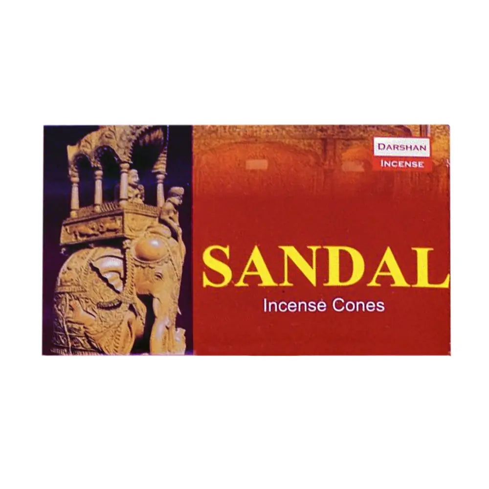 Darshan Sandal Incense Cones | Incense | Wiccan Center
