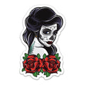 Day of the Dead Lady Sticker 4.4" x 2.7" | Decal | Wiccan Center