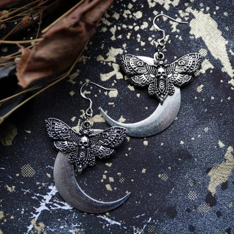 Death Moth Earrings | earrings | Wiccan Center
