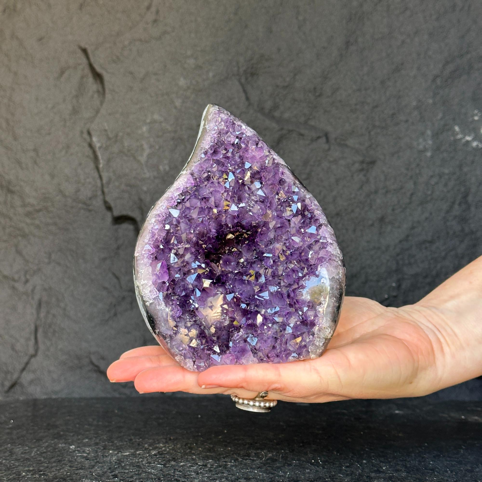 Decorating with crystals, amethyst flame | Rocks & Geodes | Wiccan Center