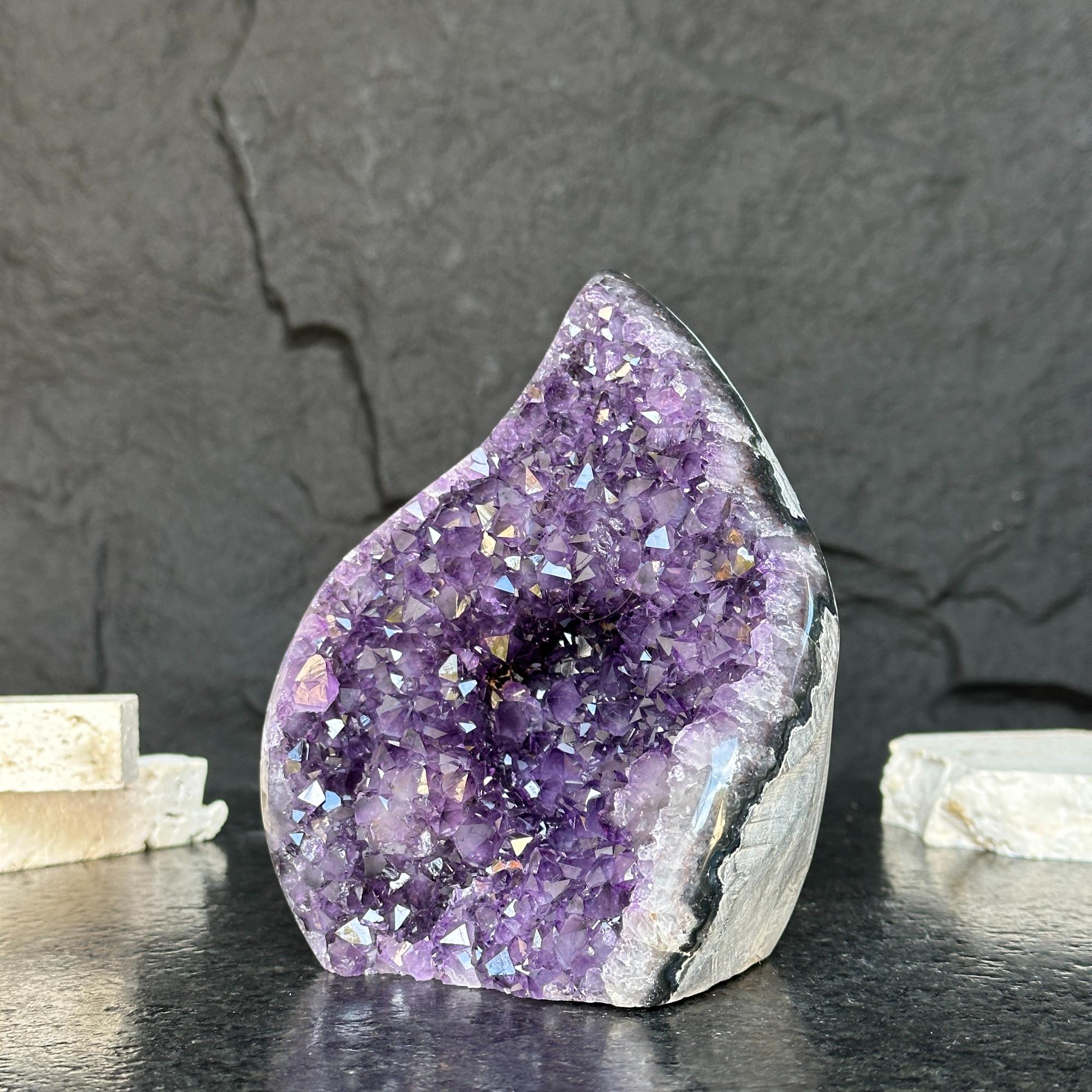 Decorating with crystals, amethyst flame | Rocks & Geodes | Wiccan Center