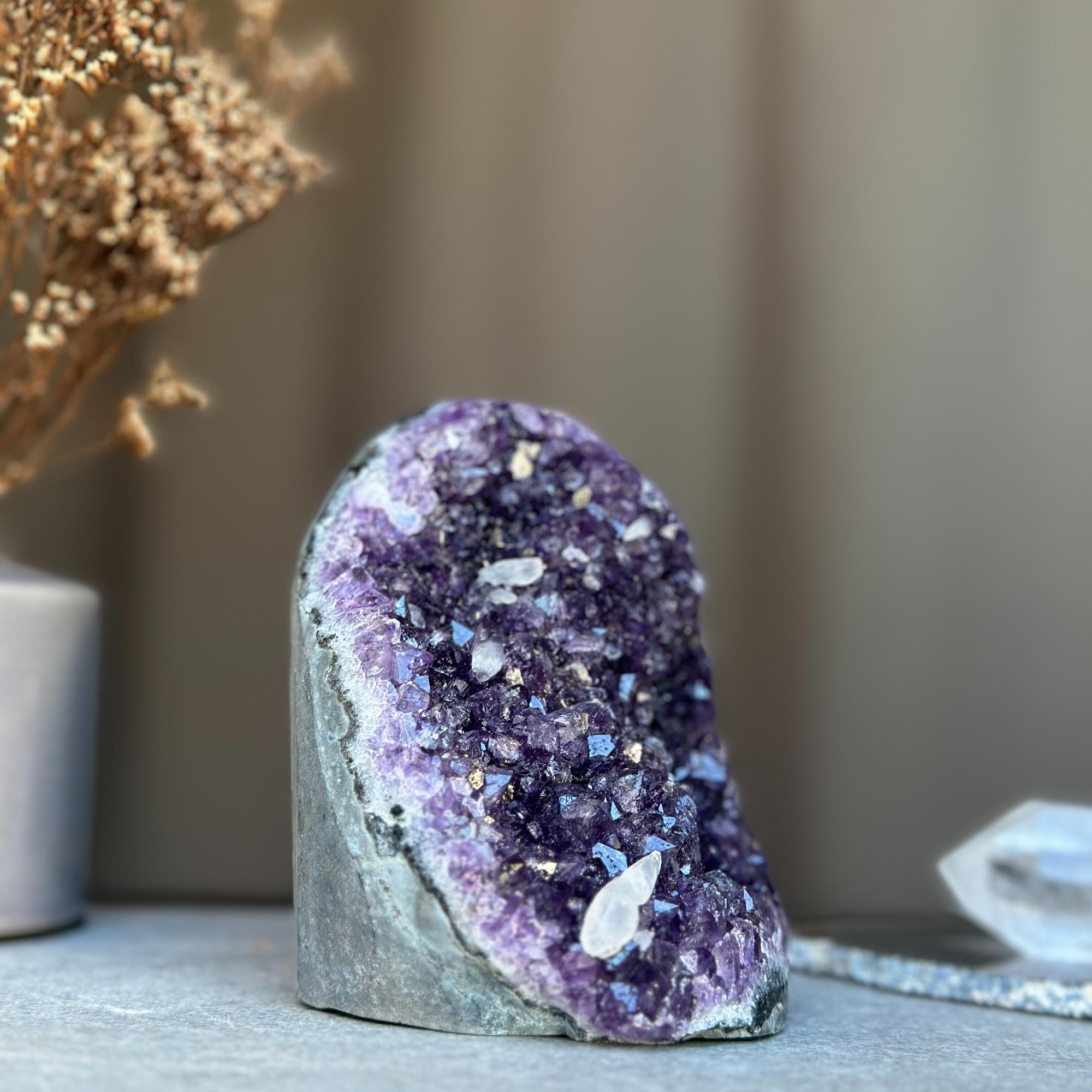Deep Purple Amethyst Stone | Amethyst Geodes | Wiccan Center