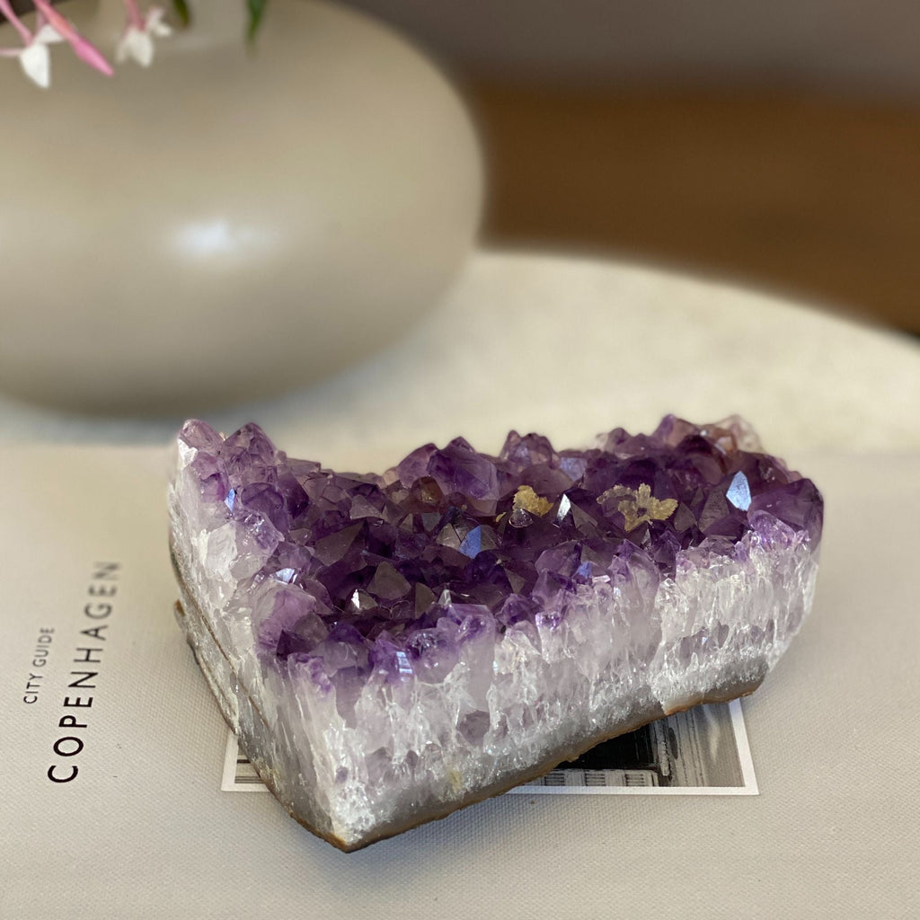 Deep Purple Flat Amethyst, large crystals cluster | Amethyst Geodes | Wiccan Center