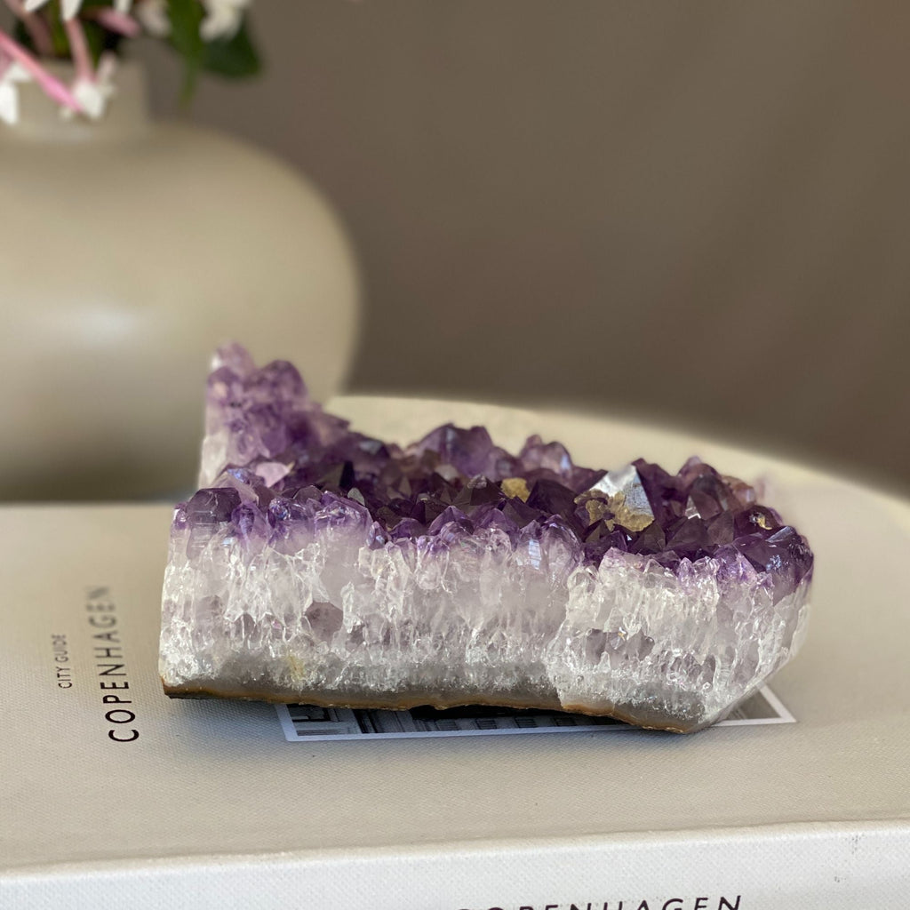 Deep Purple Flat Amethyst, large crystals cluster | Amethyst Geodes | Wiccan Center
