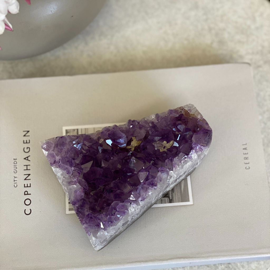 Deep Purple Flat Amethyst, large crystals cluster | Amethyst Geodes | Wiccan Center
