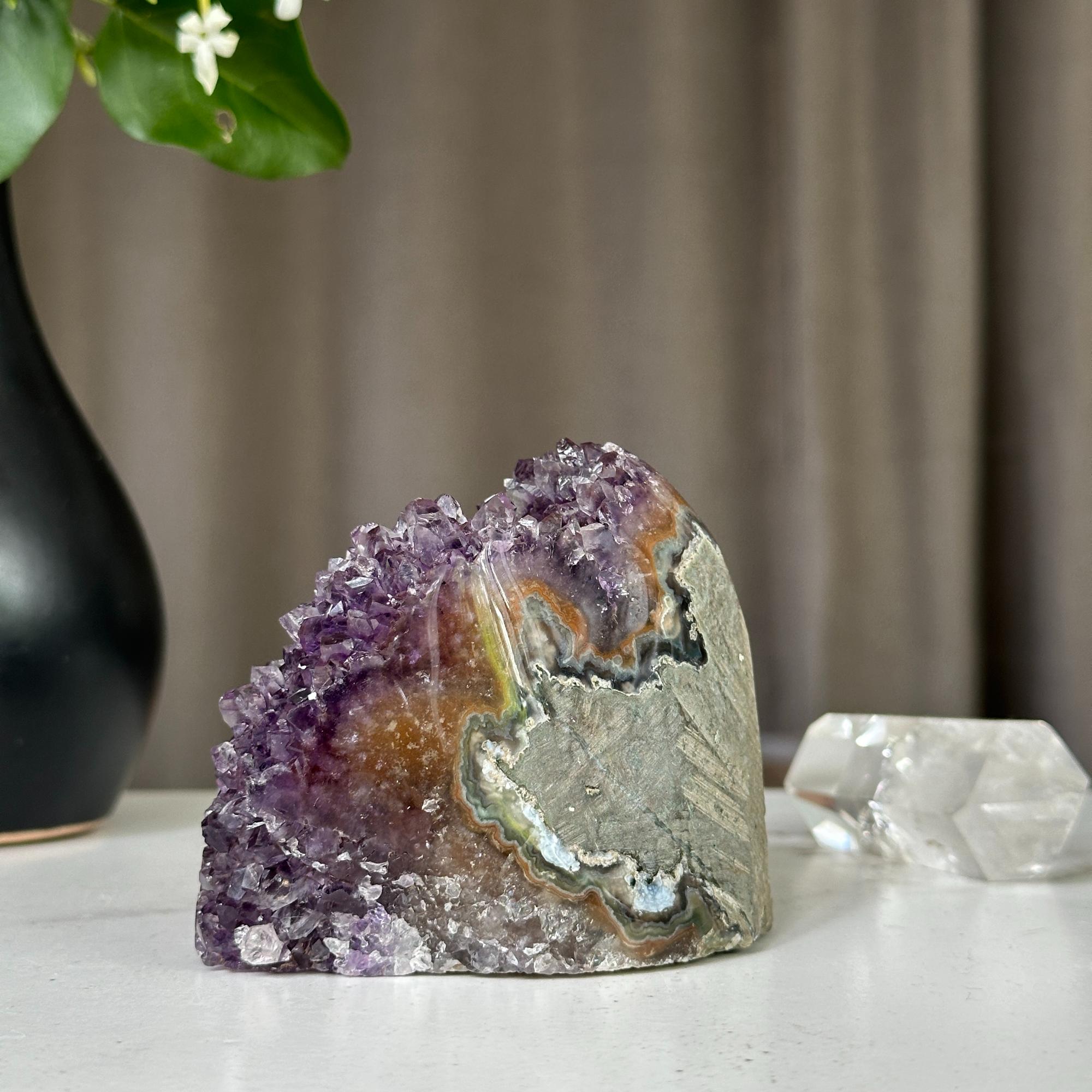 Deep purple amethyst, Uruguayan amethyst, anxiety relief stone | Amethyst Geodes | Wiccan Center