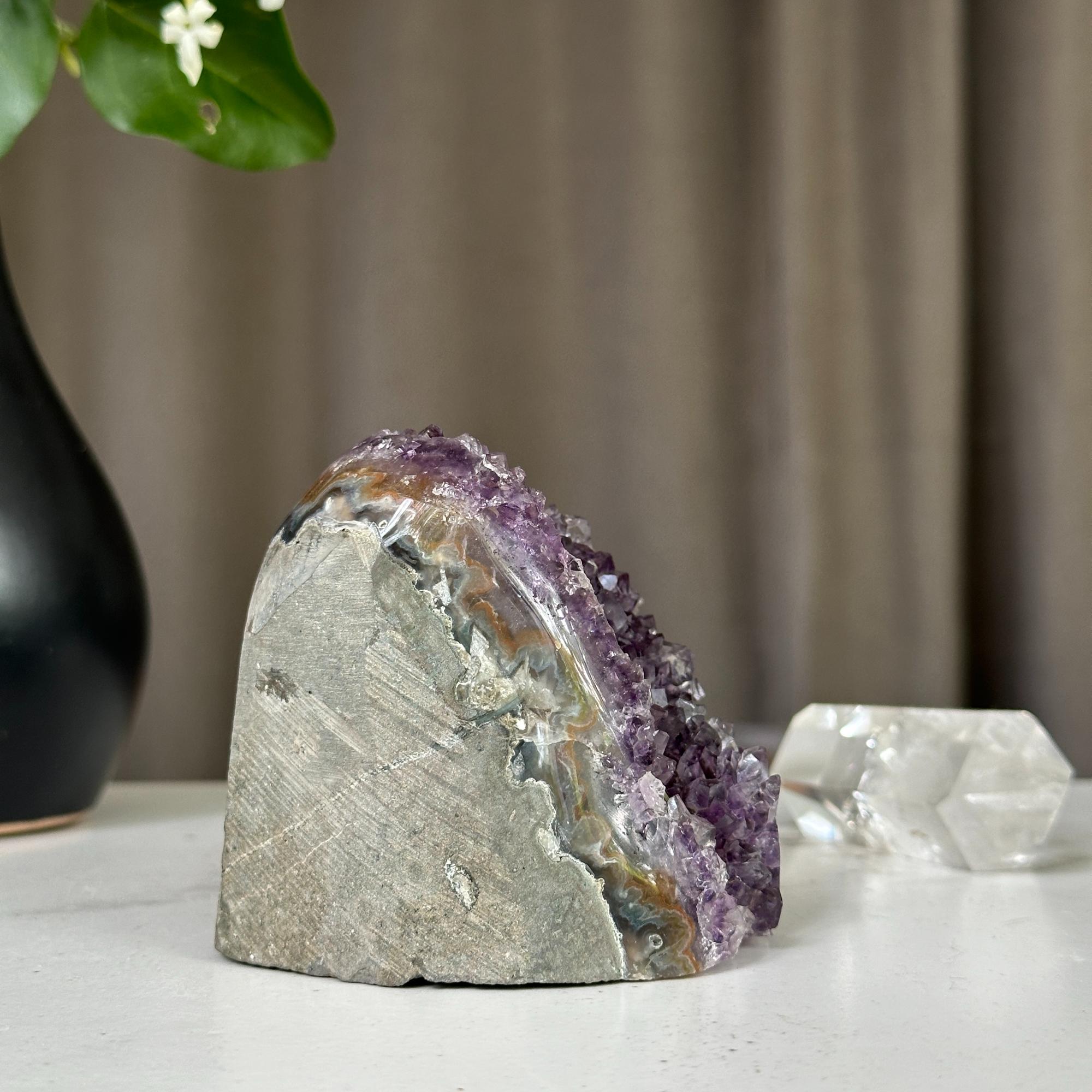 Deep purple amethyst, Uruguayan amethyst, anxiety relief stone | Amethyst Geodes | Wiccan Center
