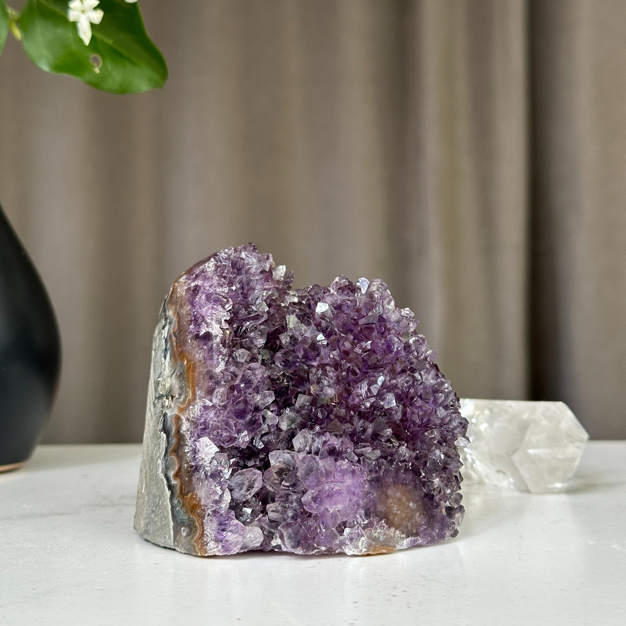 Deep purple amethyst, Uruguayan amethyst, anxiety relief stone | Amethyst Geodes | Wiccan Center