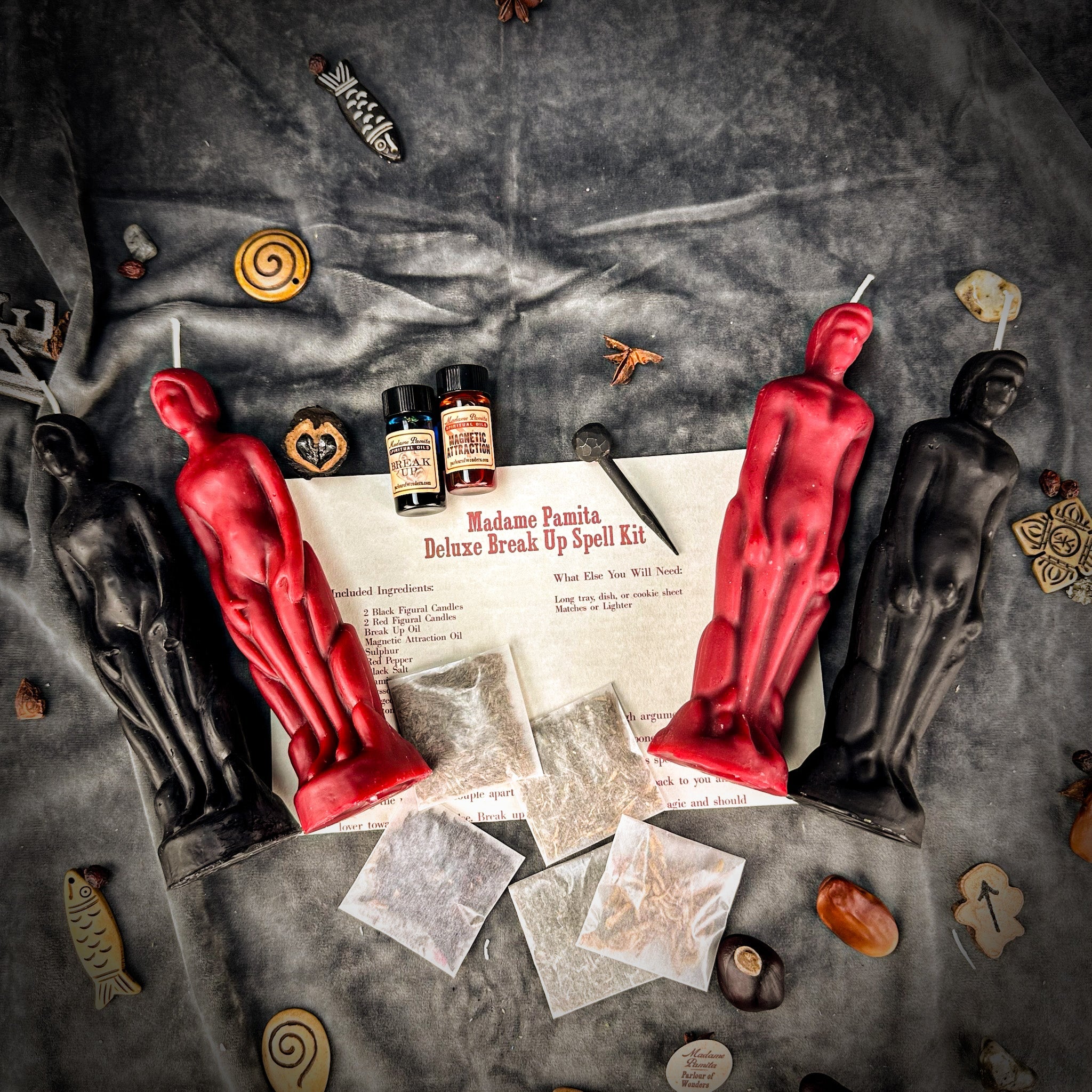 Deluxe Break Up Candle Spell Kit - Human/Male - Separation & Love Direction | Candle Spell Kit | Wiccan Center
