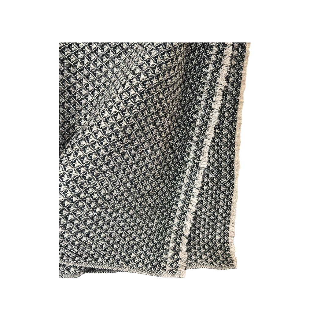 Dhanvi Patterned Cashmere Blanket - Charcoal | Throw | Wiccan Center