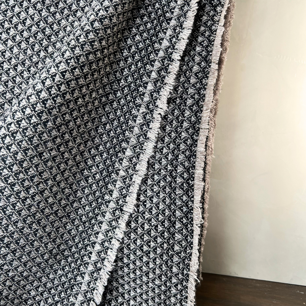 Dhanvi Patterned Cashmere Blanket - Charcoal | Throw | Wiccan Center