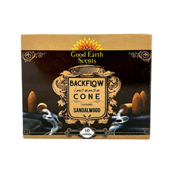 DHUPA (Good Earth) Sandalwood Backflow Incense Cones | Incense | Wiccan Center