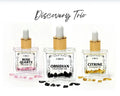 Crystal Body Oil Trio – Rose Quartz, Citrine & Obsidian Discovery Set | | Wiccan Center