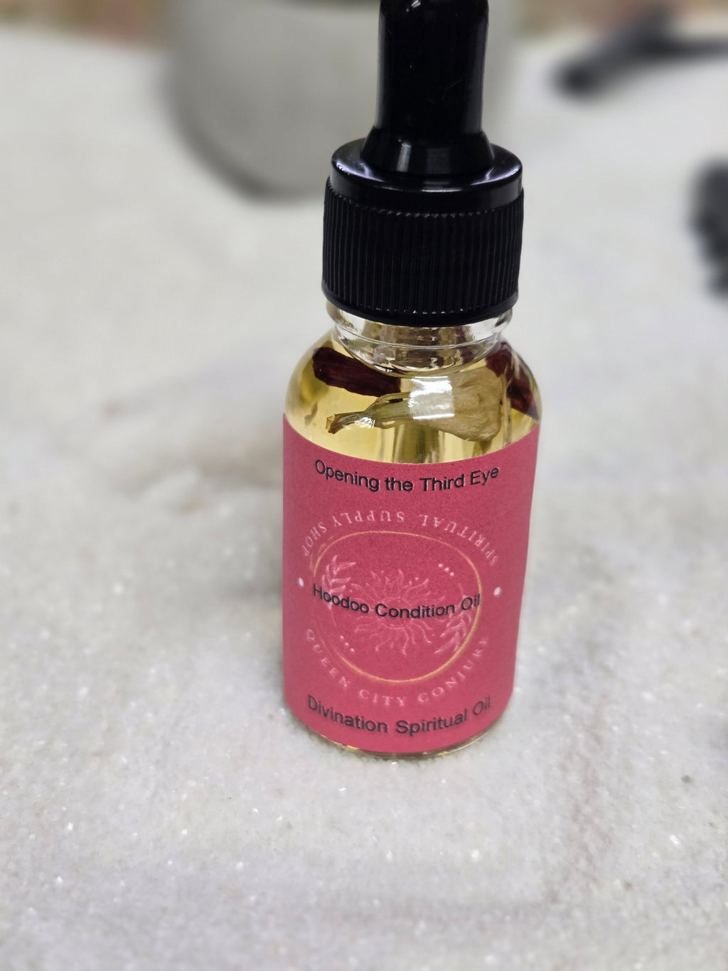 Divination Oil - Psychic Abilities & Third Eye Hoodoo Conjure Oil | Spiritual Oil | Wiccan Center