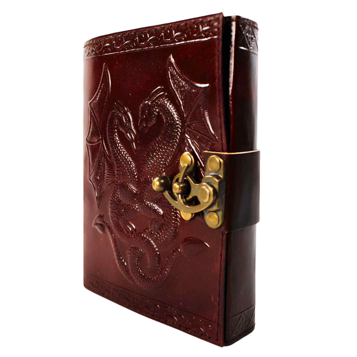 Double Dragon Leather Journal | Notebooks & Notepads | Wiccan Center
