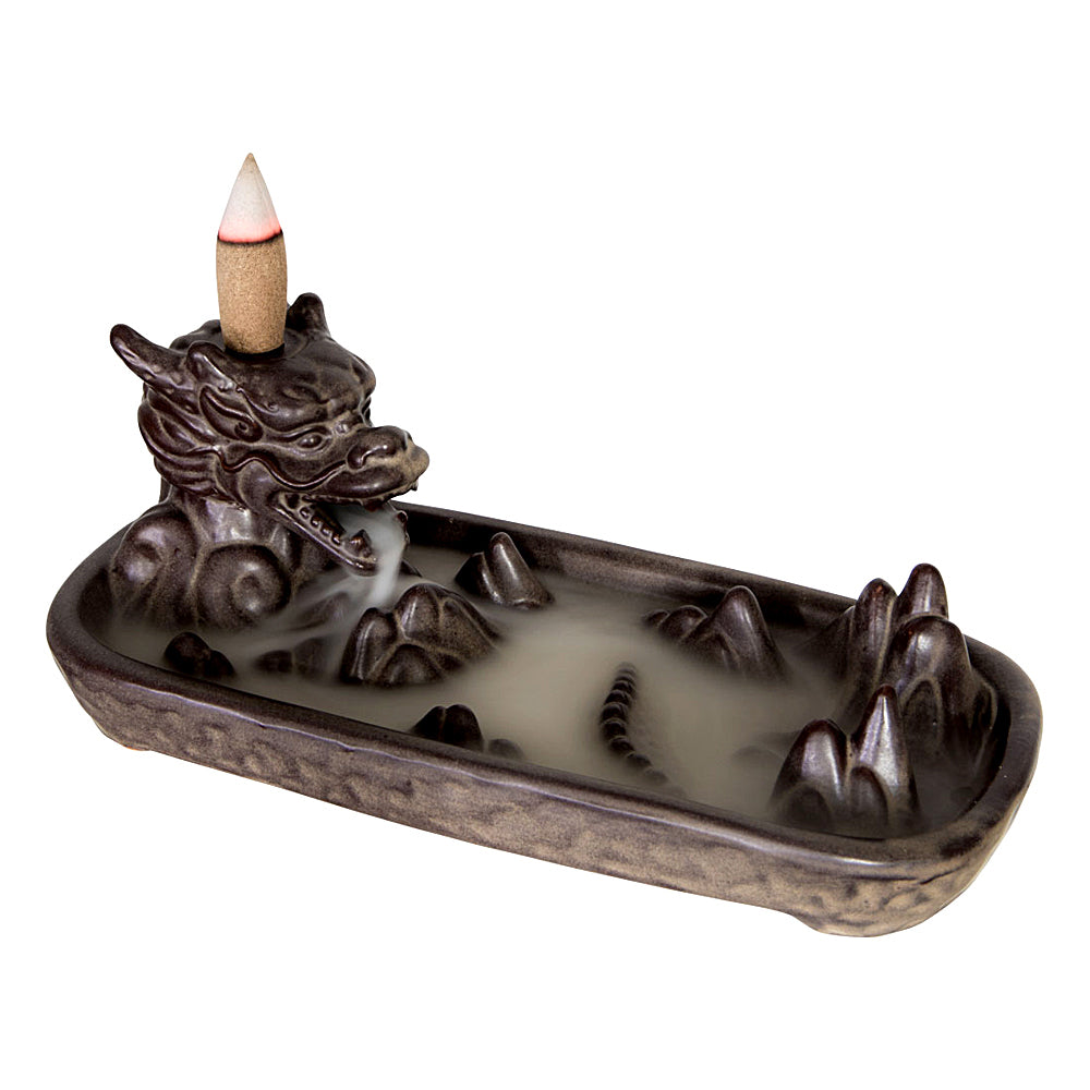 Dragon Head Ceramic Backflow Incense Burner | Incense Burner | Wiccan Center