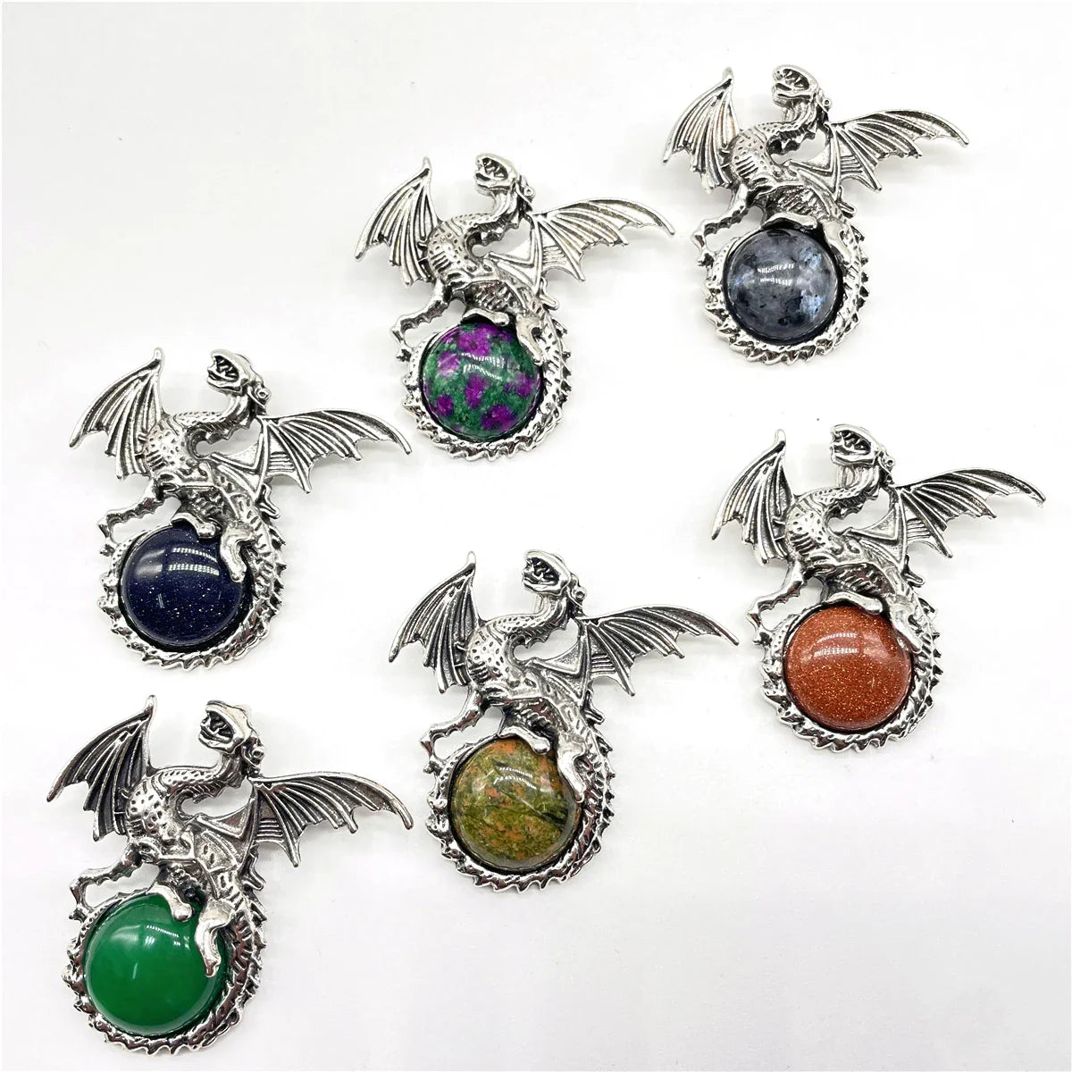 Crystal Circle Dragon Necklaces | necklace | Wiccan Center