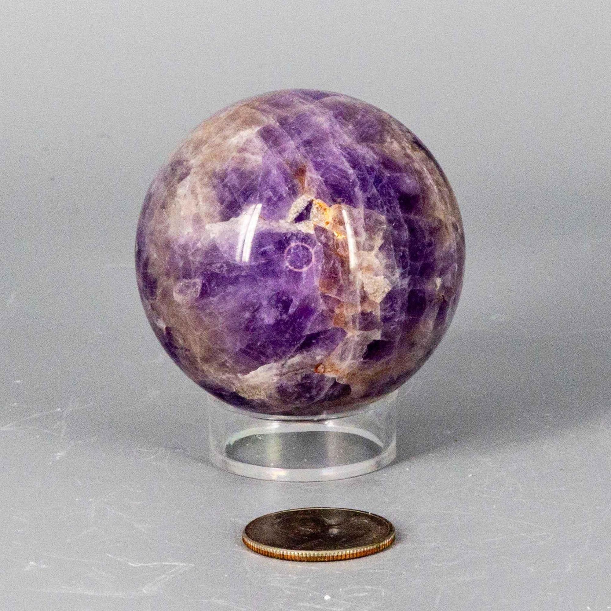 Dream Amethyst Crystal Sphere Polished Natural Specimen | Spheres | Wiccan Center