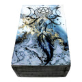 Dreamcatcher Blue Black Wooden Box 4" x 6" | wood box | Wiccan Center